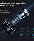 Exploded view of Smartphone Macro Lens With Five Element Glass Coated Optics for ultra sharp close-ups on phones.