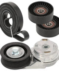 Heavy Duty Drive Belt Tensioner Assembly For Dodge Ram 1500 2500 3500 2003 Through 2008 Trucks Keeps Engine Smooth No Squeak Noise Or Vibration Ever Again Parts Match OEM 53032130AC 38058 38382 Guaranteed Quality, belt pulleys