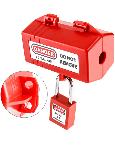 Lock It Down Safely With Heavy Duty Electrical Plug Lockouts For Lock Out Tag Out Safety Procedures No Messing Around Secure Two Or Three Prong Plugs Right Away With This Two Pack Of Rugged Industrial Equipment