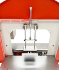 Close-up view of No Sweat Cross Shape Full Circle Case Sealer Machine 0 To 15 Pcs Min, showcasing servo control and sealing mechanism.