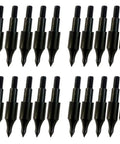 24 Pack Steel 100 Grain Arrow Field Points Screw In Practice Target Tips For Recurve Bow Compound Bow And Crossbow Bolts