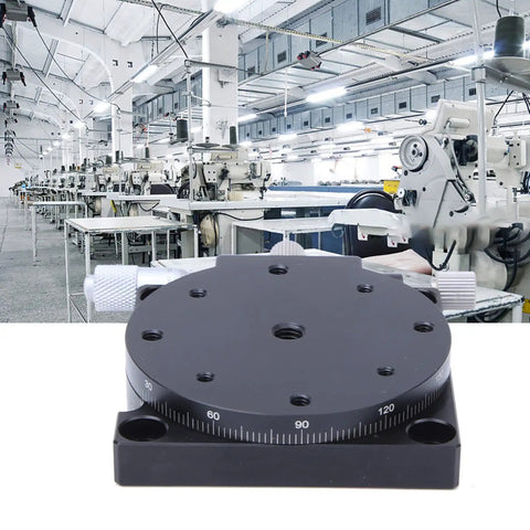 60mm Fine Tuning Optical Sliding Stage With 360 Degree Sliding Table Rock Solid Manual Displacement RS60 L in industrial setup