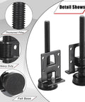 8 Pack Heavy Duty Adjustable Feet Levelers For Furniture 4.7 Inch Table Leg Levelers With Steel Construction And Felt Non Slip Base