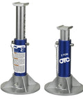 Aluminum Jack Stands 2 Ton Capacity Pair, Adjustable Height From 9.5 To 15.44 Inches, Lightweight And Sturdy With Safety Markings