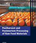 Hands On Postharvest And Postmortem Processing Of Raw Food Materials Practical Guide To Unit Operations And Processing Equipment In The Food Industry Today. Book cover with oranges on a processing line.