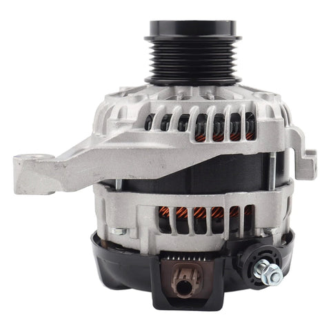 Beefy 12V 125A Alternator With 6 Groove Pulley For Toyota RAV4 2013 To 2018 L4 2.5L FWD Only 1 Pin Plug Easy Install Replacement Part