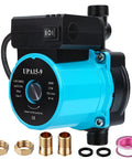 Smooth Operator Hot Water Recirculating Pump Featuring Intelligent Auto Shutoff Sensor Valve with blue cast iron body and fittings.