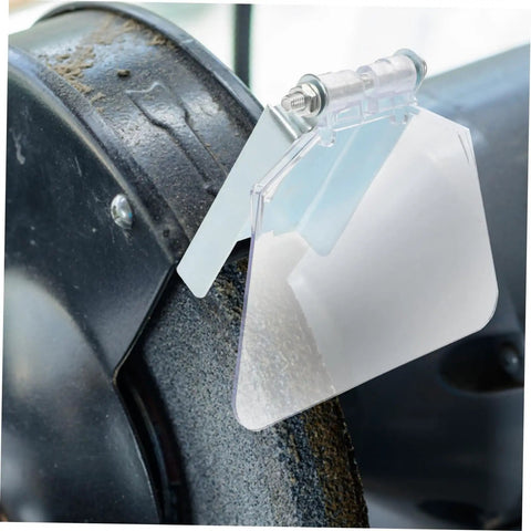 Beefed Up Heavy Duty Bench Grinder Shield Guard Plate, Transparent Stainless Steel Dust Guard For Grinding Machines