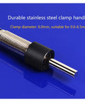 Durable stainless steel clamp handle with 6mm diameter for 6mm Rotary Flexible Shaft Angle Grinder Attachment Smooth Operator For Nitty Gritty Detail Work Lightweight Heavy Duty Construction Hit Every Nook And Cranny Daily Without The Hassle.