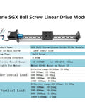 Rock Solid 100mm Travel Ball Screw Linear Guide Slide With RM1610 SFU1610 And Nema 17 Stepper Motor SGX Series Motion Sliding Table System For CNC Machines And 3D Printers, SGX ball screw drive module