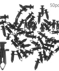 50 black fender clips for Honda Rancher Foreman Rubicon Rincon TRX680 TRX650, durable ATV UTV fasteners for secure panel fit
