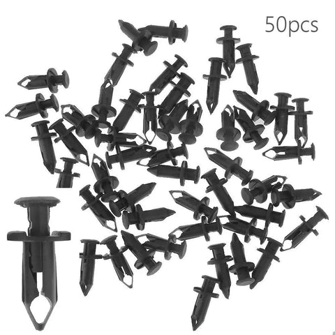 50 black fender clips for Honda Rancher Foreman Rubicon Rincon TRX680 TRX650, durable ATV UTV fasteners for secure panel fit