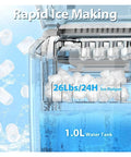 Freshly Chilled Bullet Ice Anytime With This Sick Countertop Ice Maker For Backyard Hangouts Compact Portable Design drops 26Lbs daily