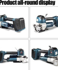 Heavy Duty Electric Strapping Machine For Pp Pet Bands 13 To 19 Mm Automatic Handheld Battery Powered Packing Tool With Dual Motors showcased from multiple angles.