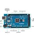 Mega R3 Arduino Starter Kit With 200 Plus Components, LCD1602 Display, GY-521 Sensor, IDE Ready ATMEGA2560 board close-up