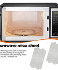 Microwave with 5 Pcs Mica Sheet 117mm X 64mm Beefed Up Heat Resistant Waveguide Replacement Insulation