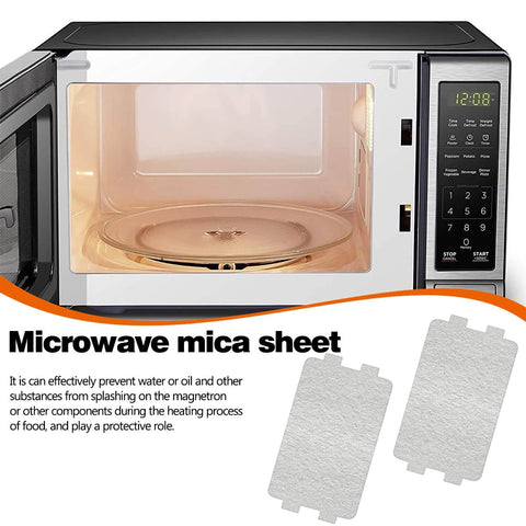Microwave with 5 Pcs Mica Sheet 117mm X 64mm Beefed Up Heat Resistant Waveguide Replacement Insulation