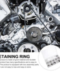 Stainless Steel Snap Ring Assortment Kit 1.5-15mm E-Shaped Circlip Set With Black Oxide Finish, Rust Resistant, Easy Install Retaining Rings For Machinery, Automotive, And DIY Projects, in storage box