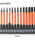 Must Have 3 Piece Torx Bit Set For T5 To T40 Impact Drivers With High Strength Alloy Steel And Shock Absorbing Torsion Design For Professional Jobs, 75mm 13-piece bit holder