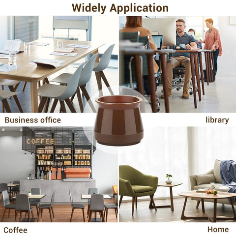 32 Piece Silicone Chair Leg Caps With Felt Pads For Hardwood Floors used in business office, library, coffee shop, and home settings