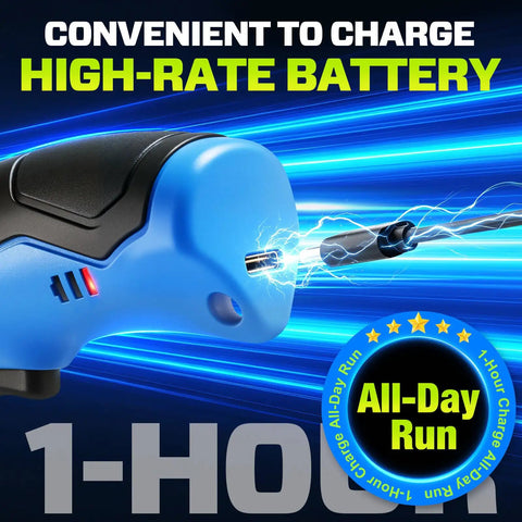 Close-up of charging port on Heavy Duty Cordless Electric Scissors With 12000Rpm High Power Motor for easy battery access.