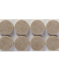 Beige 32 Piece Round One Inch Felt Furniture Pads With Self Stick Adhesive Protect Hardwood Floors From Nicks Dents And Scratches