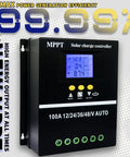 MPPT Solar Charge Controller 12V 24V 36V 48V With LCD Display and Dual USB Ports All In One 100 Amp 80 Amp 60 Amp Models Quick Charger
