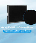 Replacement Filter Set For OxyPure Air Cleaner Models 47001 47002 47003 47004 With 1 SS Pre Filter, Ozone Removal Filter