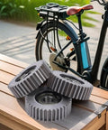 Low Noise Wear Resistant Planetary Gear Set For Electric Bicycle Motors With Nylon And Stainless Steel Teeth 36 Teeth 608Z Bearing on bench