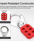 8 Pack Lockout Tagout Hasp Kit With 1.5 Inch Extended Jaw Tamper Proof LOTO Hasps Stainless Steel Impact Resistant Safety