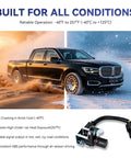 Premium ABS Wheel Speed Sensor Rear Center For Dodge Ram 1500 2500 3500 Dakota Durango shown in extreme weather conditions.