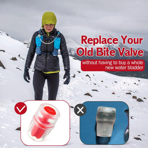 Bite Valve Replacement Pack For Hydration Reservoirs And Packs Silicone Sheath With Inner Post Fits Osprey Hydraulics And Most Brands 4 Pack Great For Hiking And Travel Or Everyday Hydration On The Go