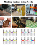 40 Pc PCB Drill Bit Set From 0.1mm To 3.0mm Micro Drill Bits With Spiral Flute Carbide shown in various crafting uses.