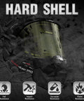 Auto Darkening Welding Helmet With Side View And 180 Degree Panoramic Vision, True Color Solar Powered Welder Hood with hard shell