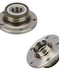 Pair Rear Wheel Hub And Bearing For VW Beetle CC Eos Golf Jetta Passat Tiguan And Audi TT 2008 2009 With ABS, side view.