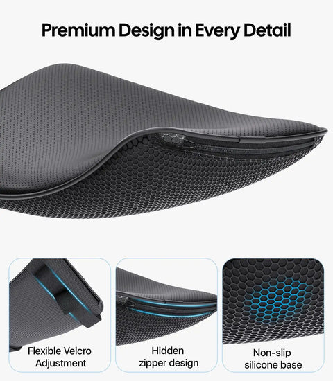 Tesla Center Console Lid Cover For Model Y Juniper 2025-2026 And Model 3 Highland 2024-2026, black Nappa leather with zipper details
