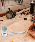 Heavy Duty Steel Fire Sprinkler Wrench Spanner For Concealed And Semi Recessed Heads Built Tough on a workbench for repair tasks.