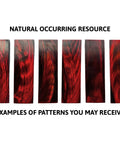Buffalo Horn Knife Scales Set Of 2 5 Inch DIY Knife Making Blanks Red Buffalo Crafting Resource For Custom Knife Handles with Natural Patterns