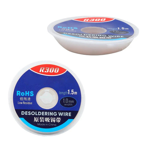 Pro Grade Desoldering Wire Solder Wick For Electronics Fast Heat Conduction Copper Wick For PCB Boards 1.5m Length 4mm Width 1mm Thickness Easy Solder Removal High Purity Copper spool