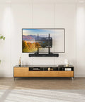 Reliable Soundbar Wall Mount Bracket supports up to fifteen pounds, clipped onto a TV mount for a clean VESA setup.