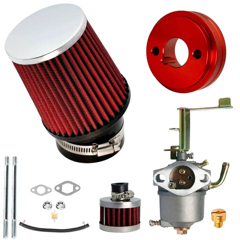 Performance Boosts Top Speed Carburetor Air Filter Adapter Kit For FRP GMB100 Coleman CT100U CC100X 98cc Predator 79cc 3HP Engine