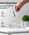 18 Pack pH Buffer Powders for Precise Calibration of Your pH Meter No-Fuss Buffers Include 6.86, 4.00, and 9.18 for Easy, Accurate Tester Readings and Reliable Results. Hand pouring pH 6.86 powder into a clear cup