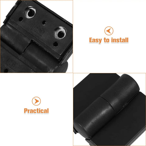 Heavy Duty Nylon Offset Door Hinges For Public Restroom Partitions With Liftable Detachable Plastic Panels Left Or Right Opening