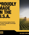 Biodegradable Bar And Chain Oil For Chainsaws And Pole Saws Eco Friendly Non Toxic Lubricant made in the USA by soybean farmers