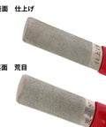 Diamond Sickle Sharpener With Carabiner For Rough Or Finishing Edge, close-up of dual-sided sharpening surfaces