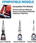 PowerDash Pet Compact Vacuum Belt Replacement Fits FH50700 FH50750 FH50702 FH50703 FH50710 440012733 440014074 Rubber Belts Designed For Durable Long Lasting Performance And Easy Install Keeps Your Home Clean And Your Cleaner Running Smoothly. Compatible Hoover FH50702 FH50710 FH50700 models