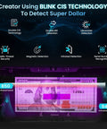Mixed Denomination Money Counter And Sorter With Reject Pocket Pro showcasing CIS UV MG IR counterfeit detection features.