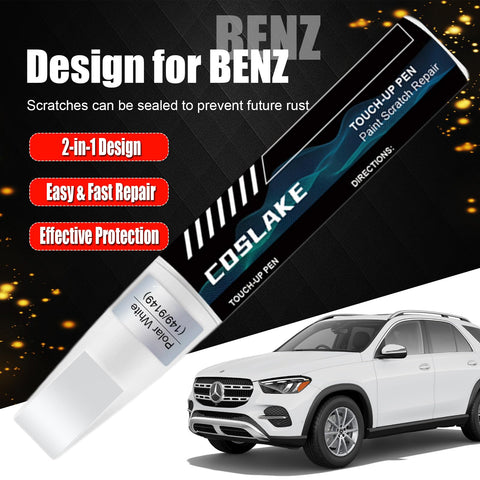 Mercedes Benz Black 040 9040 Touch Up Paint Color Matched For Mercedes Cars No Fuss 2 In 1 Scratch Repair Pen with SUV