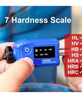 Heavy Duty Digital Leeb Hardness Tester Pen Style Portable Metal Hardness Meter For Carbon Steel showing 7 hardness scales display.