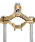 Rock Solid Copper Grounding Clamps Set 3 Pack Half To One Inch Wire Range High Conductivity Copper Alloy Ground Clamps